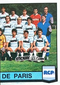 Sticker Equipe - Football France 1987-1988 - Panini