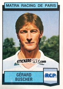 Sticker Gerard Buscher - Football France 1987-1988 - Panini