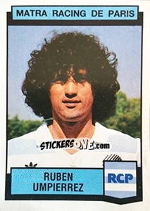 Figurina Ruben Umpierrez - Football France 1987-1988 - Panini