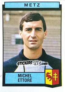Sticker Michel Ettore - Football France 1987-1988 - Panini