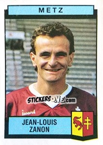 Sticker Jean-Louis Zanon - Football France 1987-1988 n. 188 - Panini