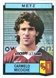 Sticker Carmelo Micciche - Football France 1987-1988 n. 195 - Panini