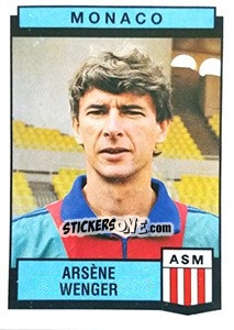 Cromo Arsene Wenger - Football France 1987-1988 - Panini