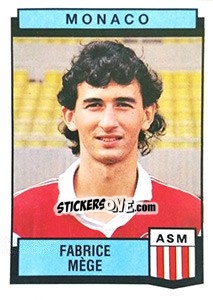 Figurina Fabrice Mege - Football France 1987-1988 - Panini