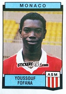 Figurina Youssouf Fofana - Football France 1987-1988 - Panini