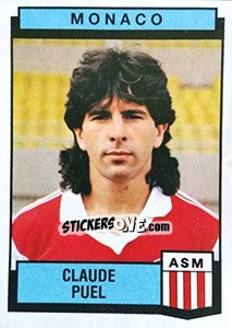 Cromo Claude Puel - Football France 1987-1988 - Panini