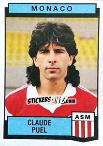 Sticker Claude Puel - Football France 1987-1988 n. 214 - Panini