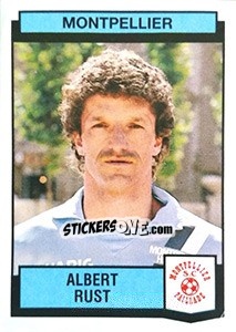 Cromo Albert Rust - Football France 1987-1988 - Panini