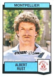 Figurina Albert Rust - Football France 1987-1988 - Panini