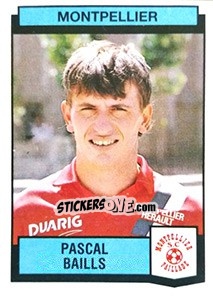 Figurina Pascal Baills - Football France 1987-1988 - Panini