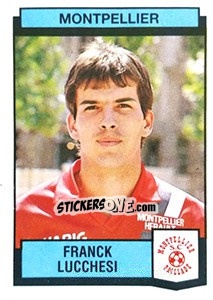 Sticker Franck Lucchesi - Football France 1987-1988 - Panini