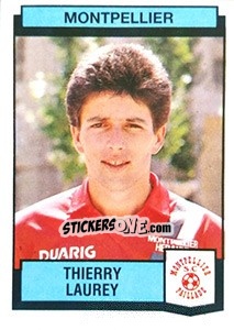 Sticker Thierry Laurey - Football France 1987-1988 n. 224 - Panini