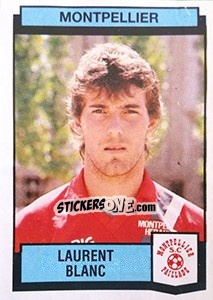 Sticker Laurent Blanc - Football France 1987-1988 n. 225 - Panini