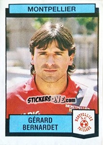 Cromo Gerard Bernardet - Football France 1987-1988 - Panini