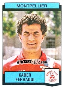 Cromo Kader Ferhaoui - Football France 1987-1988 - Panini