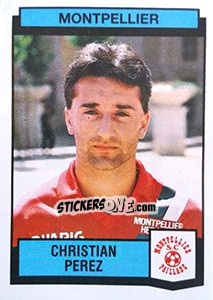 Cromo Christian Perez - Football France 1987-1988 - Panini