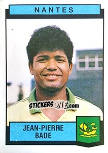 Sticker Jean-Pierre Bade - Football France 1987-1988 - Panini