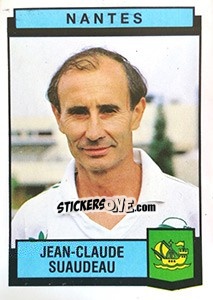 Cromo Jean-Claude Suaudeau - Football France 1987-1988 - Panini