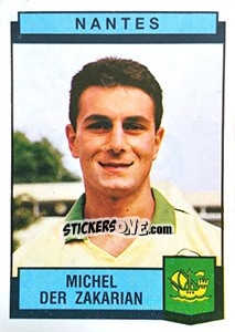 Figurina Michel Der Zakarian - Football France 1987-1988 n. 239 - Panini