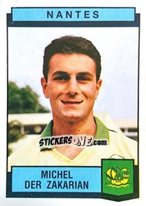 Figurina Michel Der Zakarian - Football France 1987-1988 - Panini