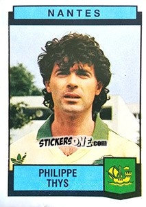 Figurina Philippe Thys - Football France 1987-1988 - Panini
