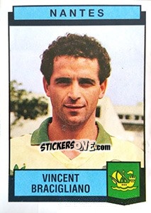 Sticker Vincent Bracigliano - Football France 1987-1988 - Panini