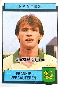 Figurina Frankie Vercauteren - Football France 1987-1988 - Panini