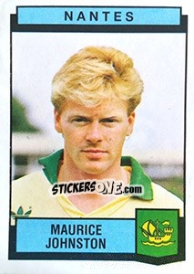 Figurina Maurice Johnston - Football France 1987-1988 - Panini