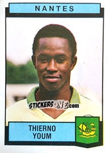 Figurina Thierno Youm - Football France 1987-1988 - Panini