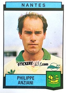 Cromo Philippe Anziani - Football France 1987-1988 - Panini