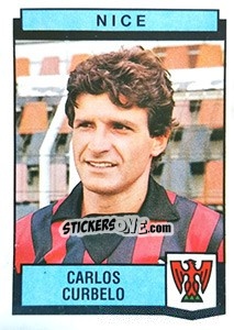 Figurina Carlos Curbelo - Football France 1987-1988 - Panini