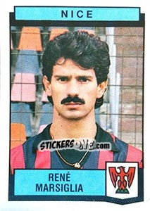Figurina Rene Marsiglia - Football France 1987-1988 - Panini