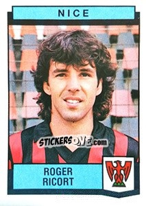 Sticker Roger Ricort - Football France 1987-1988 - Panini