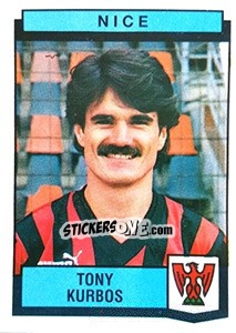 Sticker Tony Kurbos - Football France 1987-1988 - Panini