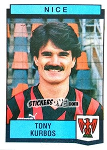 Figurina Tony Kurbos - Football France 1987-1988 - Panini