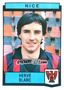 Sticker Herve Blanc - Football France 1987-1988 - Panini