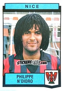 Cromo Philippe N'Dioro - Football France 1987-1988 - Panini