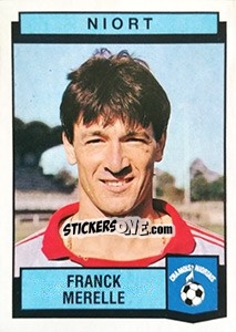 Cromo Franck Merelle - Football France 1987-1988 - Panini