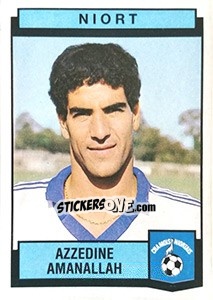 Figurina Azzedine Amanallah - Football France 1987-1988 - Panini