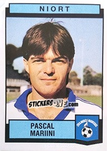 Sticker Pascal Marini - Football France 1987-1988 n. 285 - Panini