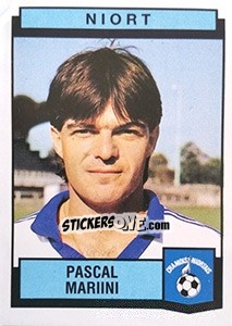 Cromo Pascal Marini - Football France 1987-1988 - Panini