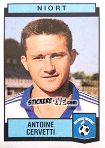 Figurina Antoine Cervetti - Football France 1987-1988 - Panini