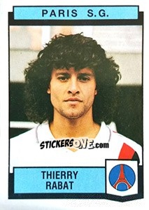 Sticker Thierry Rabat - Football France 1987-1988 n. 292 - Panini