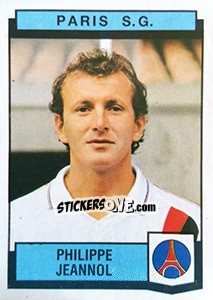 Sticker Philippe Jeannol - Football France 1987-1988 - Panini