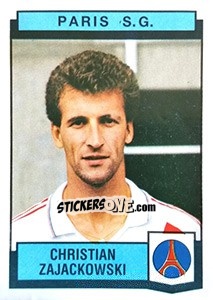 Cromo Christian Zalackowski - Football France 1987-1988 - Panini