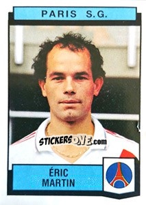 Figurina Eric Martin - Football France 1987-1988 - Panini