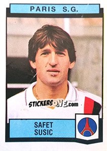 Sticker Safet Susic - Football France 1987-1988 n. 297 - Panini