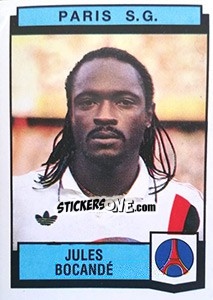 Figurina Jules Bocande - Football France 1987-1988 - Panini