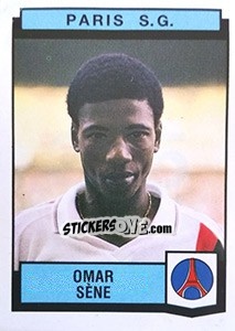 Sticker Omar Sene - Football France 1987-1988 - Panini