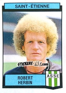 Sticker Robert Herbin - Football France 1987-1988 - Panini